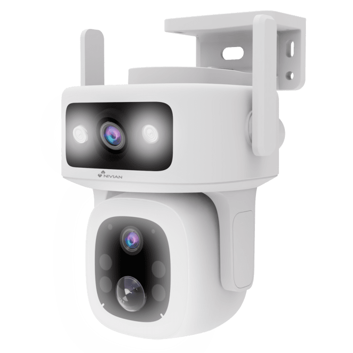 IP Камера поворотная (PTZ) NVS-IPC-10SD-4G1Y-BATSOLAR NIVIAN RETAIL, 3MP с PoE, Wi-Fi, двойным освещением