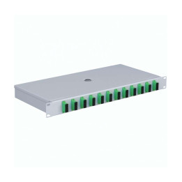Mantar :: Optisko šķiedru plākstera panelis Rack 19" 1U SC 12 Duplex