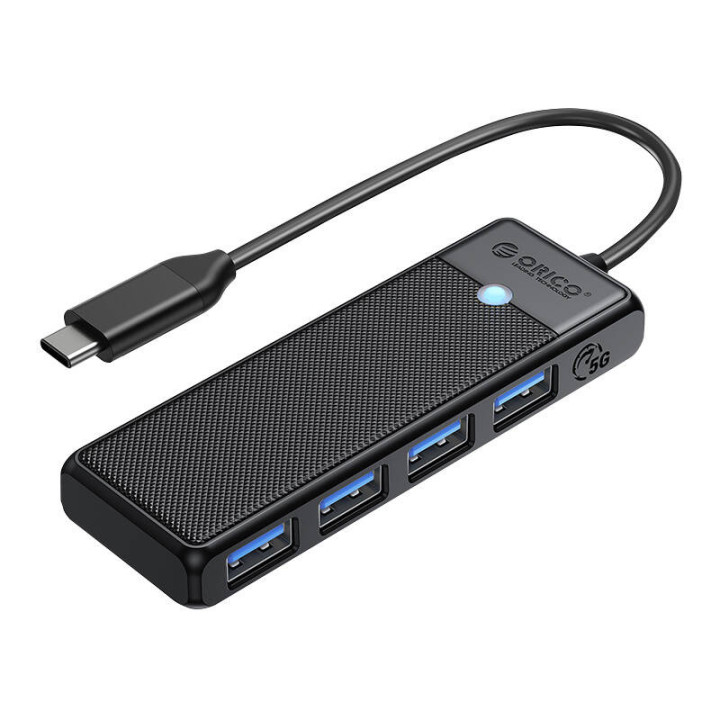 Orico PAPW4A-C3-015-BK-EP 4-Port USB-A 3.0 Hub (Black)