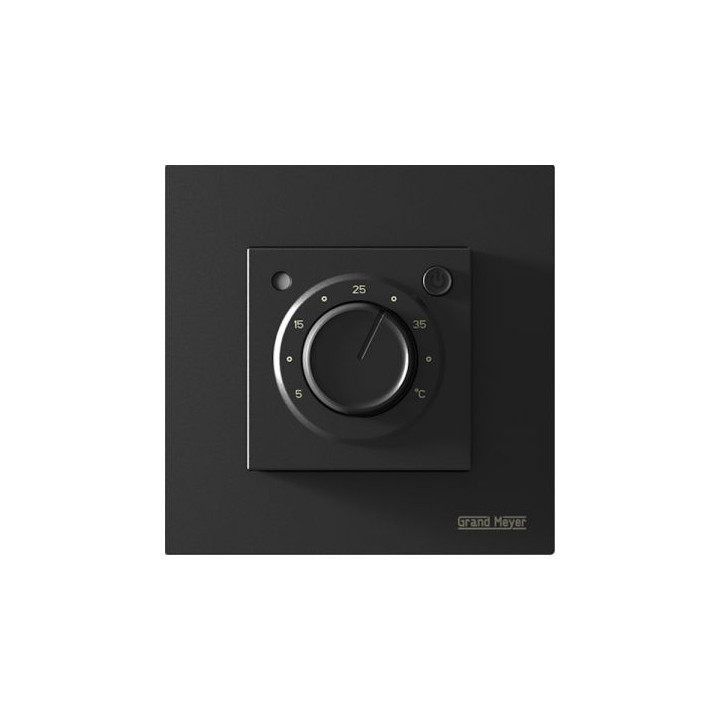 Elektroniskais termoregulaatorid, 3600W, 16A, IP20, melns