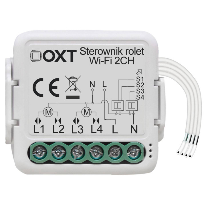 OXT mini kontrolleris 2 žalūzijas WiFi TUYA modulis