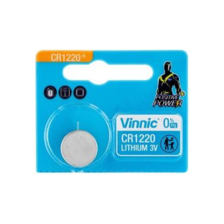 Vinnic CR1220 DL1220 ECR1220 3V 36mAh litija akumulators