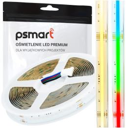 PSMART Taśma LED COB 24V RGBW 3000K IP20 12мм 784led/m 5m