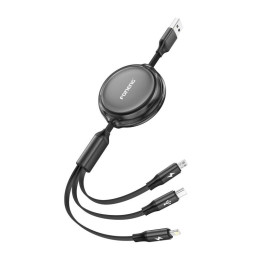 Foneng X113 3-in-1 Cable 1.1m Black