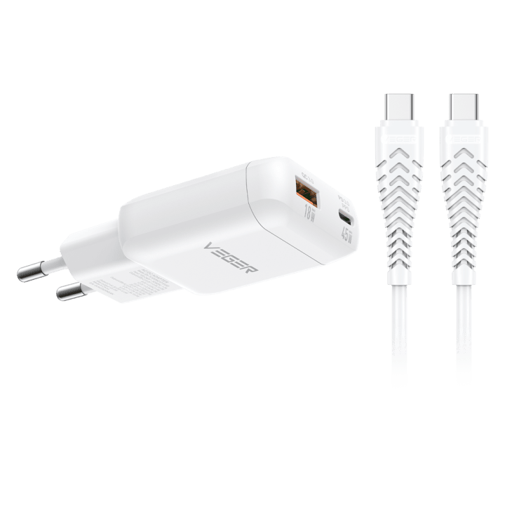 VEGER VG-TR121-Kit-45W1A1C 45W USB Charger PD