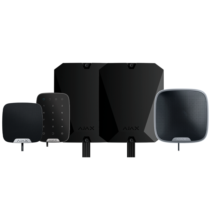 AJAXFIBRA FIBRA-KIT3-PRO-B Smart Home Starter Kit – 3-Device Wi-Fi Security Bundle for Home Automation