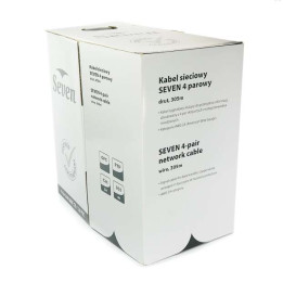 SEVEN :: Kabel sieciowy SEVEN FTP кат.5 Solid Outdoor 4x2 305m BOX