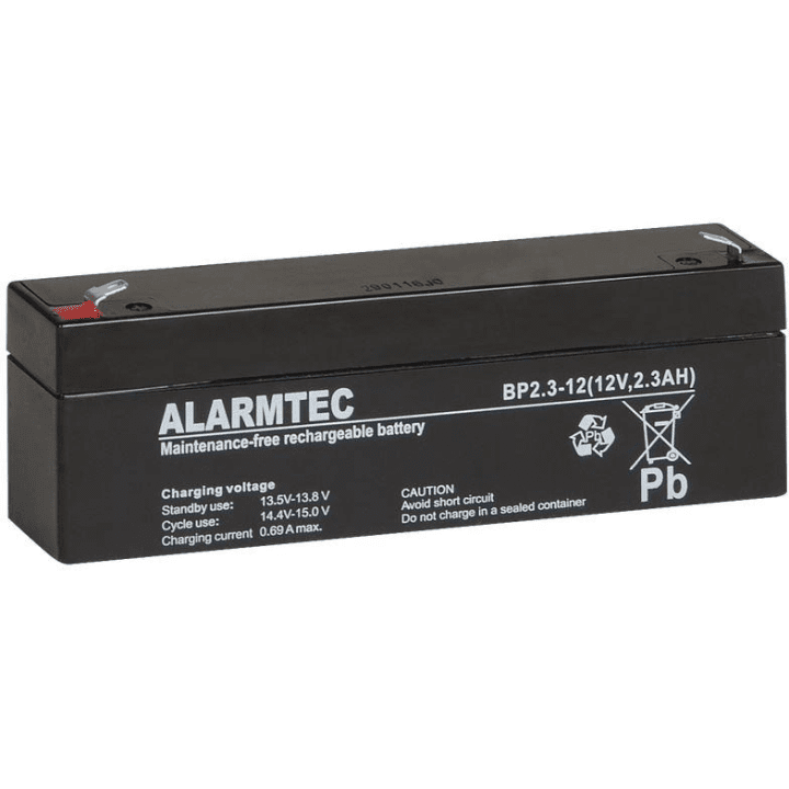 BP series AGM ALARMTEC battery 12V 2.3Ah