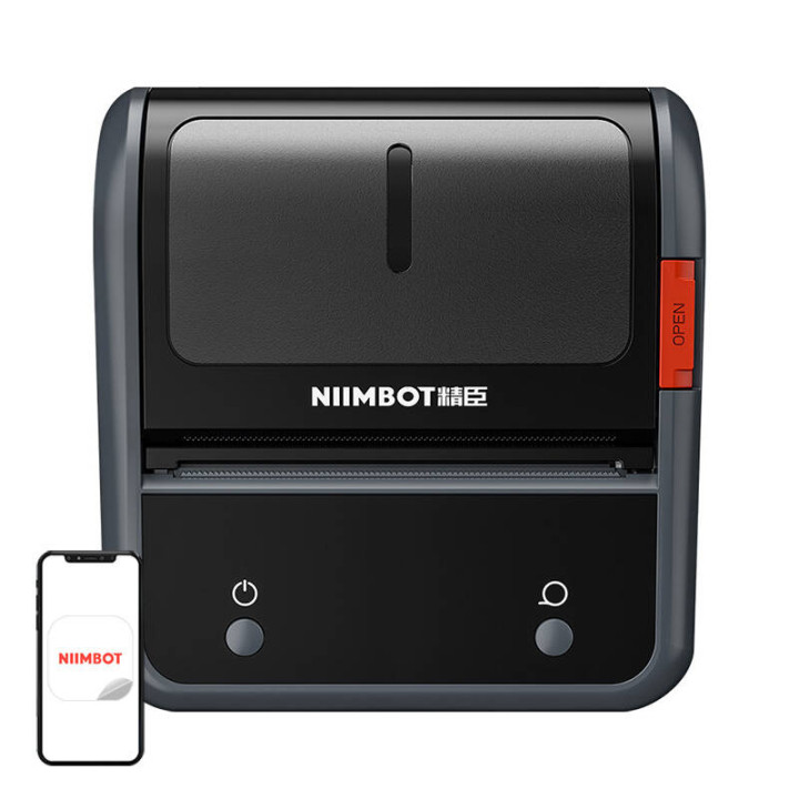 Термопринтер для этикеток Niimbot B3S_P, серый