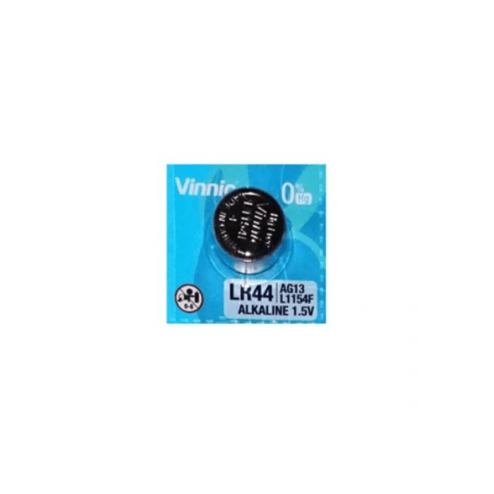 Vinnic L1154F AG13 LR44 A76 V13GA Щелочная батарея 1,5 В 140 мАч 1 шт.