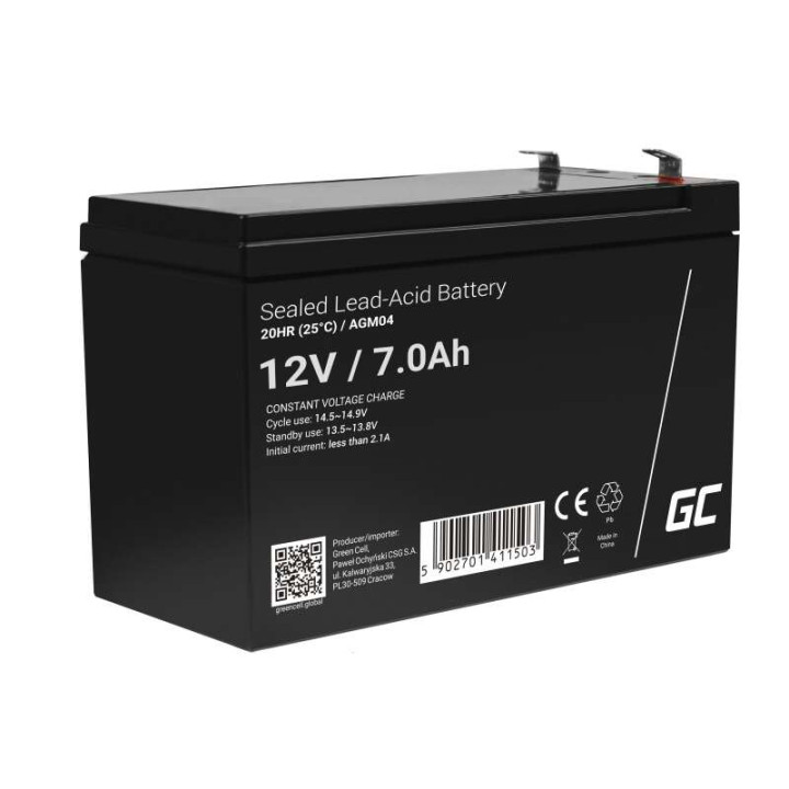 Green Cell AGM04 12V 7Ah Battery