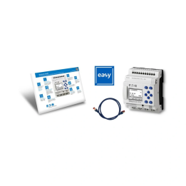 Стартовый комплект Eaton Moeller EASY-BOX-E4-DC1 DC включает патч-кабель EASY-E4-DC-12TC1, лицензия на серию easySoft.