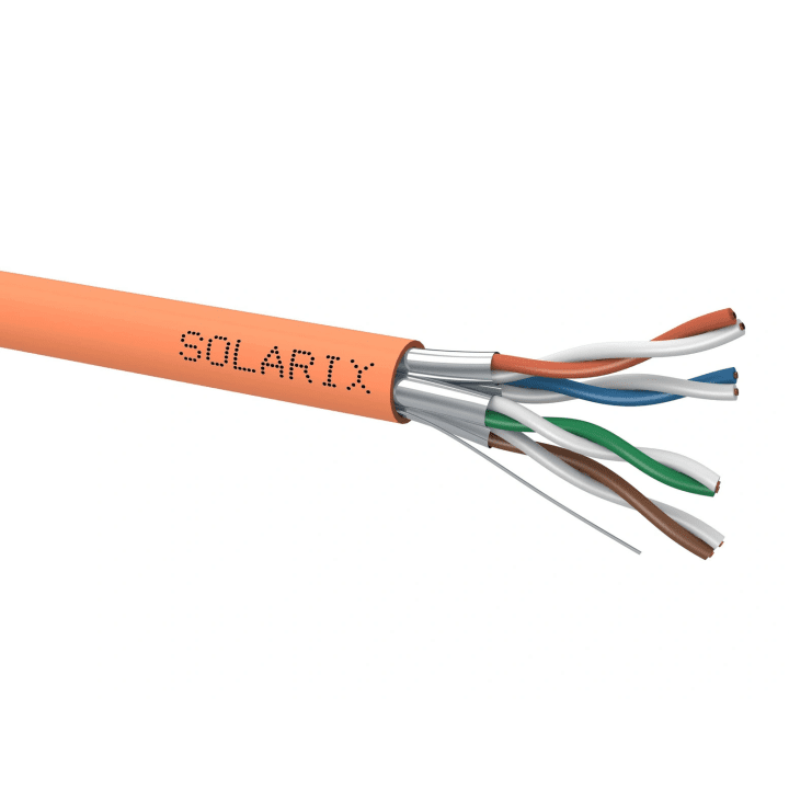 Solarix SXKD-6A-STP-LSOH-B2ca vītā pāra kabelis CAT.6A STP LSOH 500 m