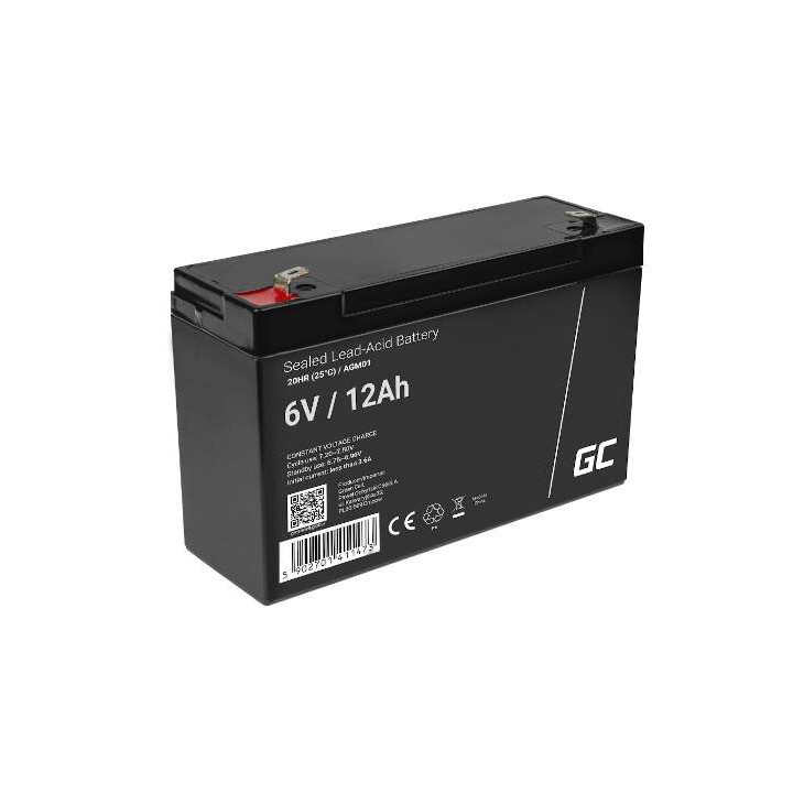 Green Cell AGM01 6V 12Ah Свинцово-Кислотный Аккумулятор