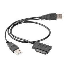 Gembird A-USATA-01 ulkoinen USB SATA-sovitinkaapeli ohut SATA SSD DVD 0,5 m