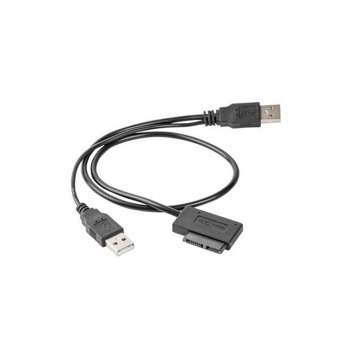 Gembird A-USATA-01 ulkoinen USB SATA-sovitinkaapeli ohut SATA SSD DVD 0,5 m