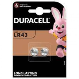Duracell Electronics LR43 186/KA43 Батарейки 2шт.
