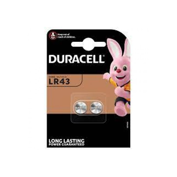 Duracell Electronics LR43 186/KA43 Baterijos 2vnt