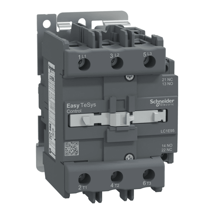 Schneider Electric Easy TeSys Control 3P Kontaktori 95A 45 kW 440V Kela 230 V AC NO+NC 85mm DIN
