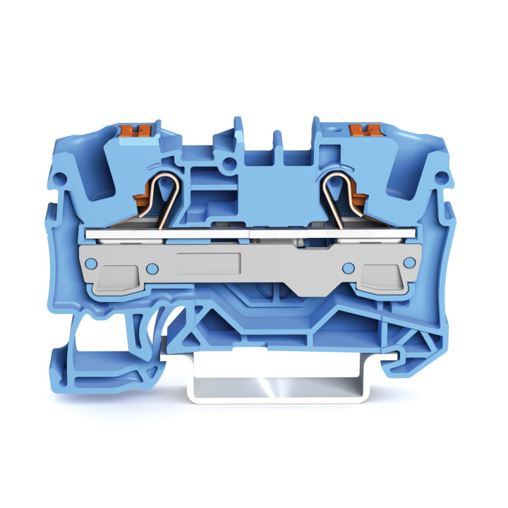WAGO TOP JOB S 1-polu divvirzienu atsperu spaiļu bloks 6mm² zils