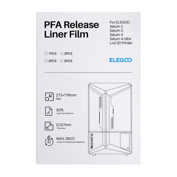 ELEGOO PFA Film for Saturn 4 / Saturn 4 Ultra (5 pcs.) 50.102.0026