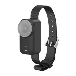 Silikona siksna / mājdzīvnieku apkakle Puluz priekš DJI Osmo Nano (melna)