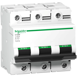 Schneider Electric C120N B80-3 B-kõvera miniatuurne kaitselüliti 80A 3P IP20 400V AC 4,5M