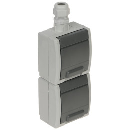 KAHE PINNAGA PISKKONNAGA VÄLJASTIK AQUANT-G2/V2/EPN 230 V AC 16 A IP65 Elektro-Plast