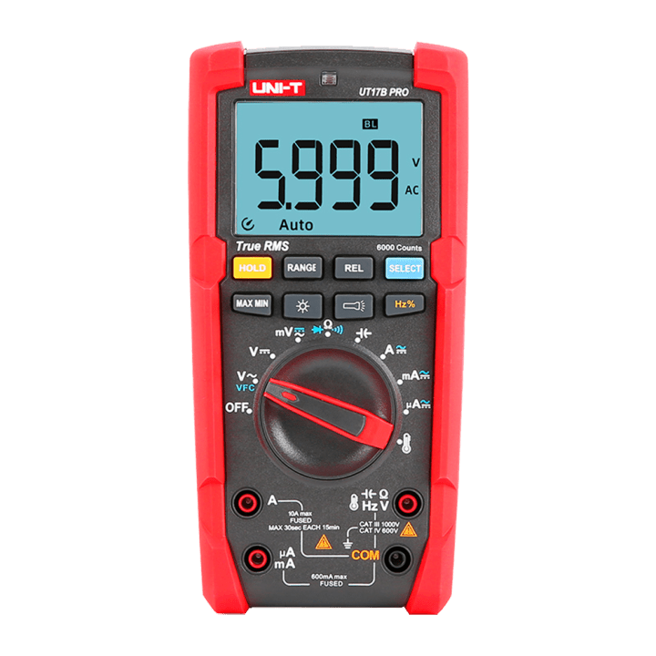 UNI-TREND UT17BPRO Digitālais multimetrs 6000 skaitījumi True RMS CAT III
