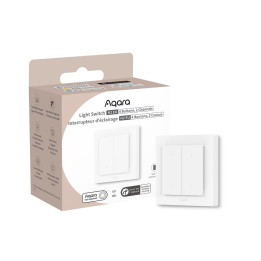 Aqara H2 EU älykäs seinäkytkin 2 kanavaa 4 painiketta Zigbee Thread Matter valkoinen
