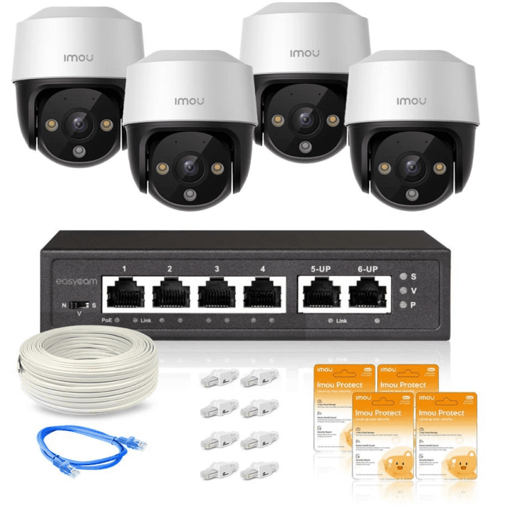 Imou Cruiser IP kameras komplekts PoE Imou Protect Basic 4gab 4MP IP66