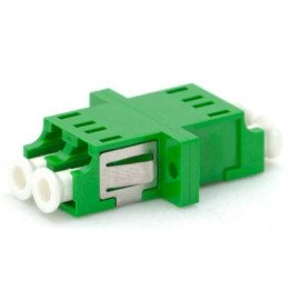 LC/APC Single-Mode Duplex Fibre-Optic Adapter, SC Mount (Coupler)