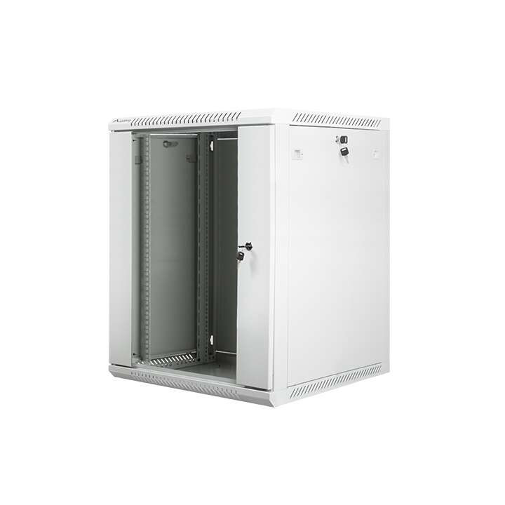 Lanberg 19" Wall-Mount Rack Cabinet 15U/600x600 V2 Grey, Glass Door (Flat-Pack)