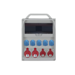 R-BOX 460R 17S, 2x32A/5p, 2x16A/5p, 5x250V, tühi