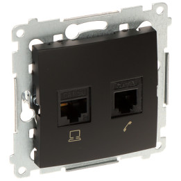 KONTAKT Simon D5T.01/49-SIMON54 RJ-45 RJ-12 Socket