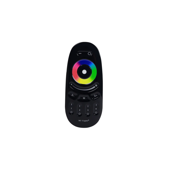 Tālvadības pults RGB/RGBW 4-zonu melns 2xAAA FUT096B