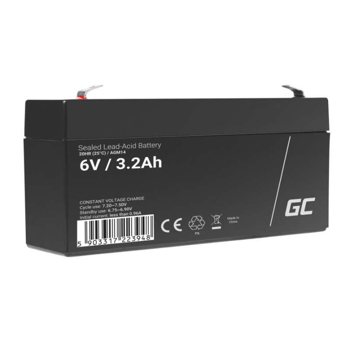 Green Cell AGM14 6V 3.3Ah Battery