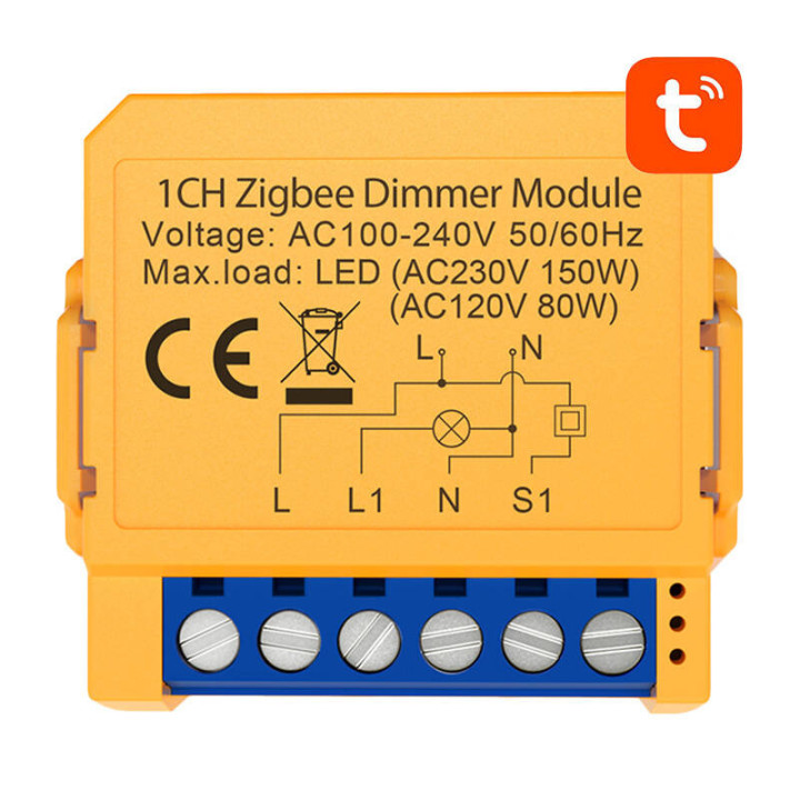 Viedais kontaktligzdas slēdzis ZigBee Avatto ZDMS16-2 TUYA