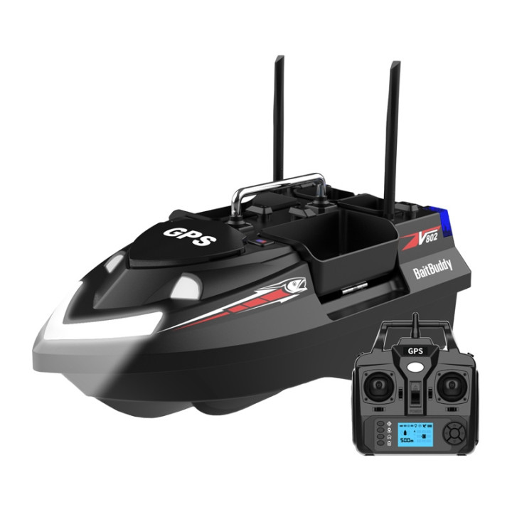 Лодка для прикормки Flytec V802 PRO 12000 мАч (черный)