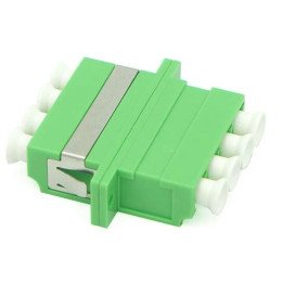 LC/APC Single-Mode Quad Fibre-Optic Adapter, SC Mount (Coupler)
