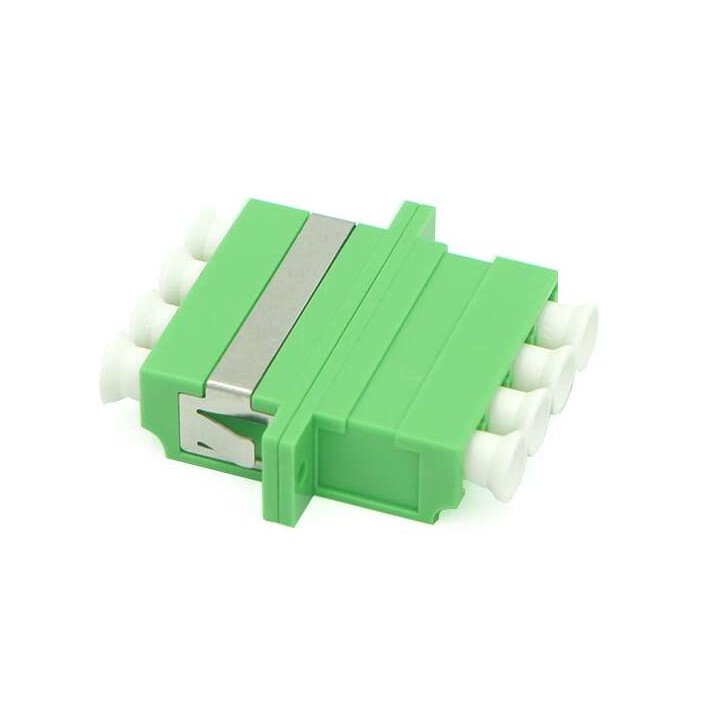 LC/APC Single-Mode Quad Fibre-Optic Adapter, SC Mount (Coupler)