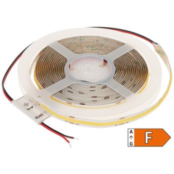 LED GAISMAS STRIPLE LED-COB-24V/12W-NW/5M - 4000 K MW apgaismojums
