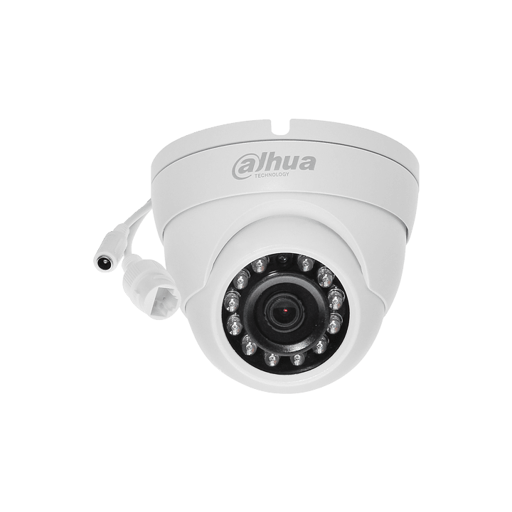 DAHUA IPC-HDW4421MP-0600B 4MP уличная купольная IP-камера с PoE и Wi-Fi, объектив 6мм, ИК 30м