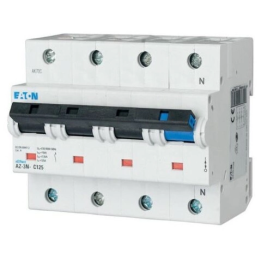 AZ AZ-3N-B125 174527 3+N B 4P 125A 25kA 400V AC ylivirtakatkaisija IP20 luokka 3 Icu 15kA N irrotettava Ui 440V Uimp 4kV