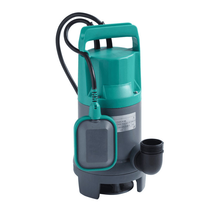 WILO Initial WASTE 16-11 drainage pump for gray water and wastewater, with float switch and 10mb cable