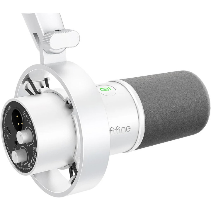 Динамический микрофон Fifine K688W (белый)