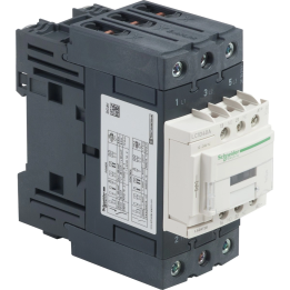 Schneider Electric TeSys D toitekontaktor 40A 3P 1NO 1NC mähis 24 VDC kasti klemmid