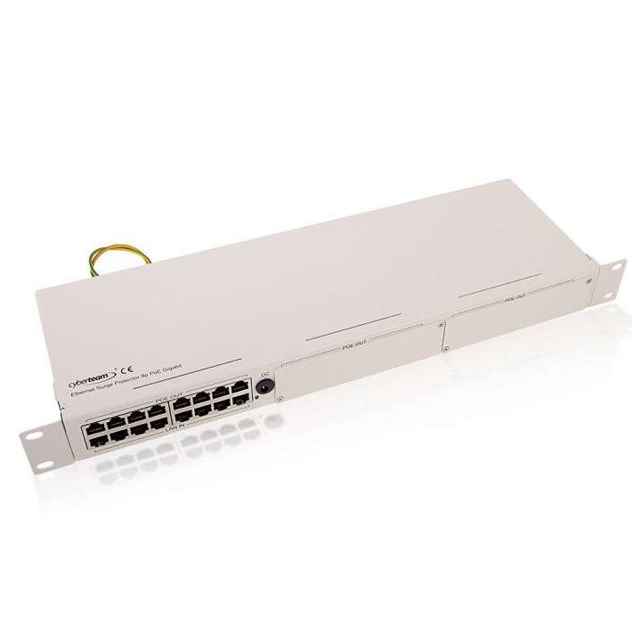 Cyberteam CT-SPG-8P-1U 8-Portu Gigabits PoE Pārteces Aizsargs