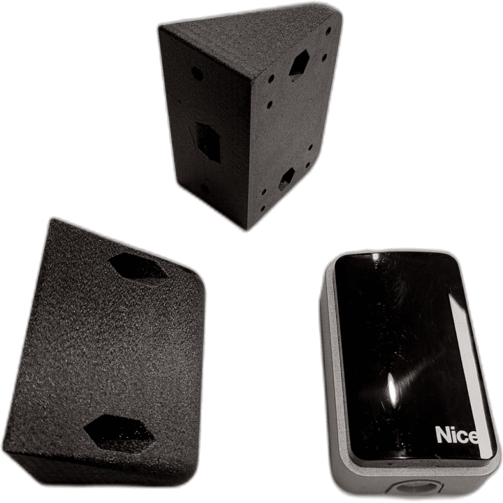Angle mounting bases for photocells Nice EPM/EPMB, set of 2 pieces
