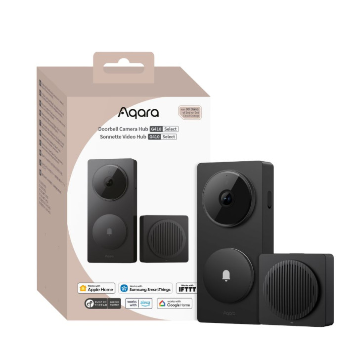 Aqara G410 Select Doorbell Camera Hub, juodas (CH-C09D)